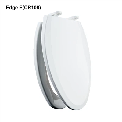 Valge piklik Slow Close WC-pott